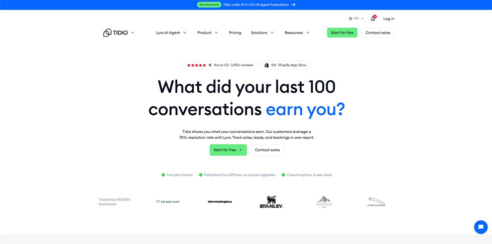 Tidio Chatbot